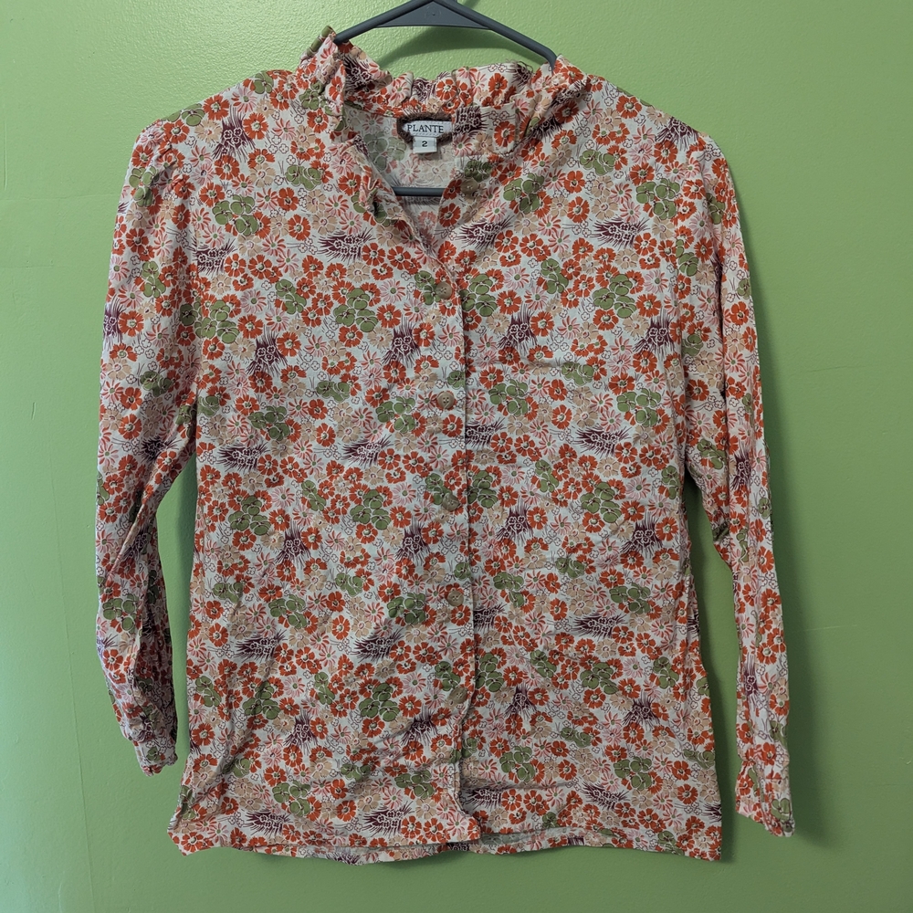 Plante Clothing Floral Button-Up Shirt